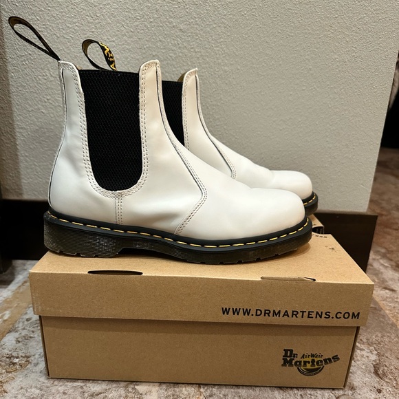 Dr. Martens White Boots - Picture 2 of 6